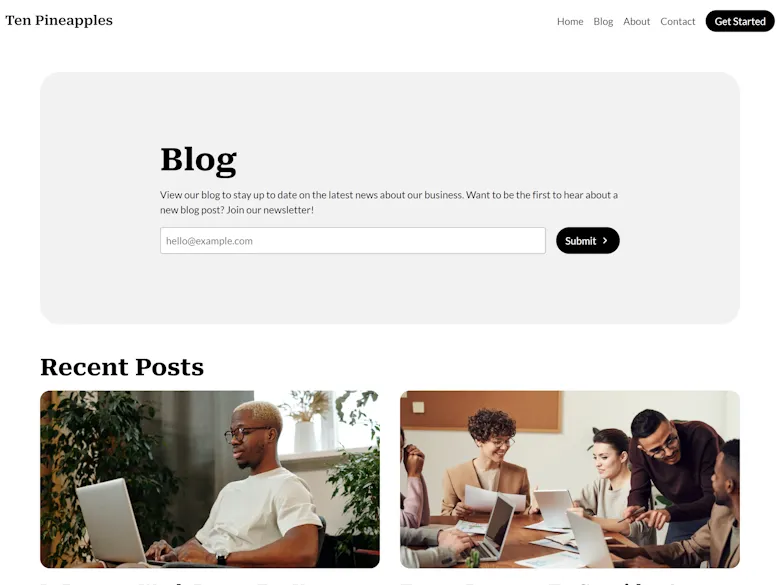 Blog Page
